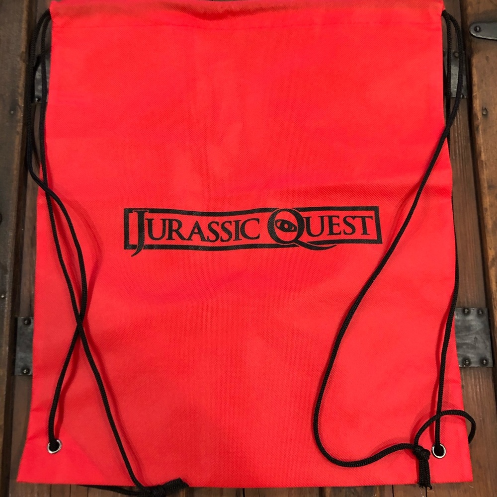 New Jurassic Quest Drawstring backpack